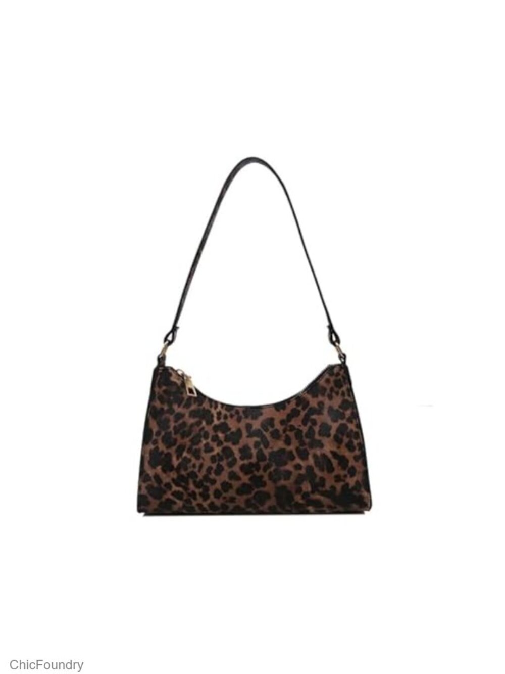 PU Leather Wristlet Clutch Leopard Print Zipper Evening Bag Everyday Use